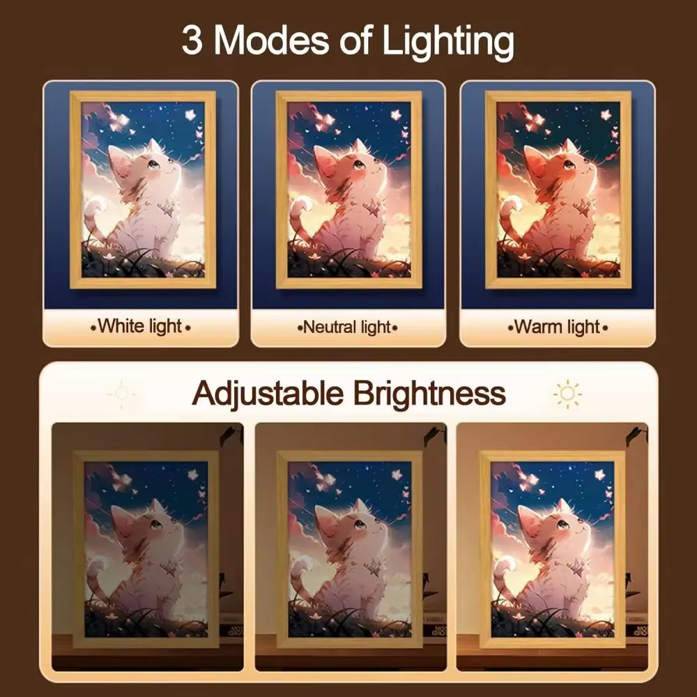 Shanghai Light Painting Photo Frame
