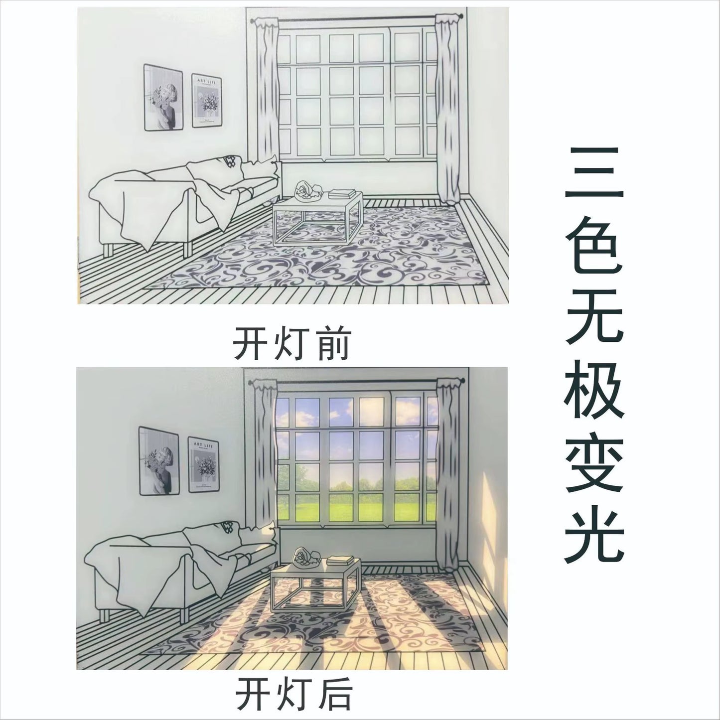 Wall Art LED Light Painting Picture Frame