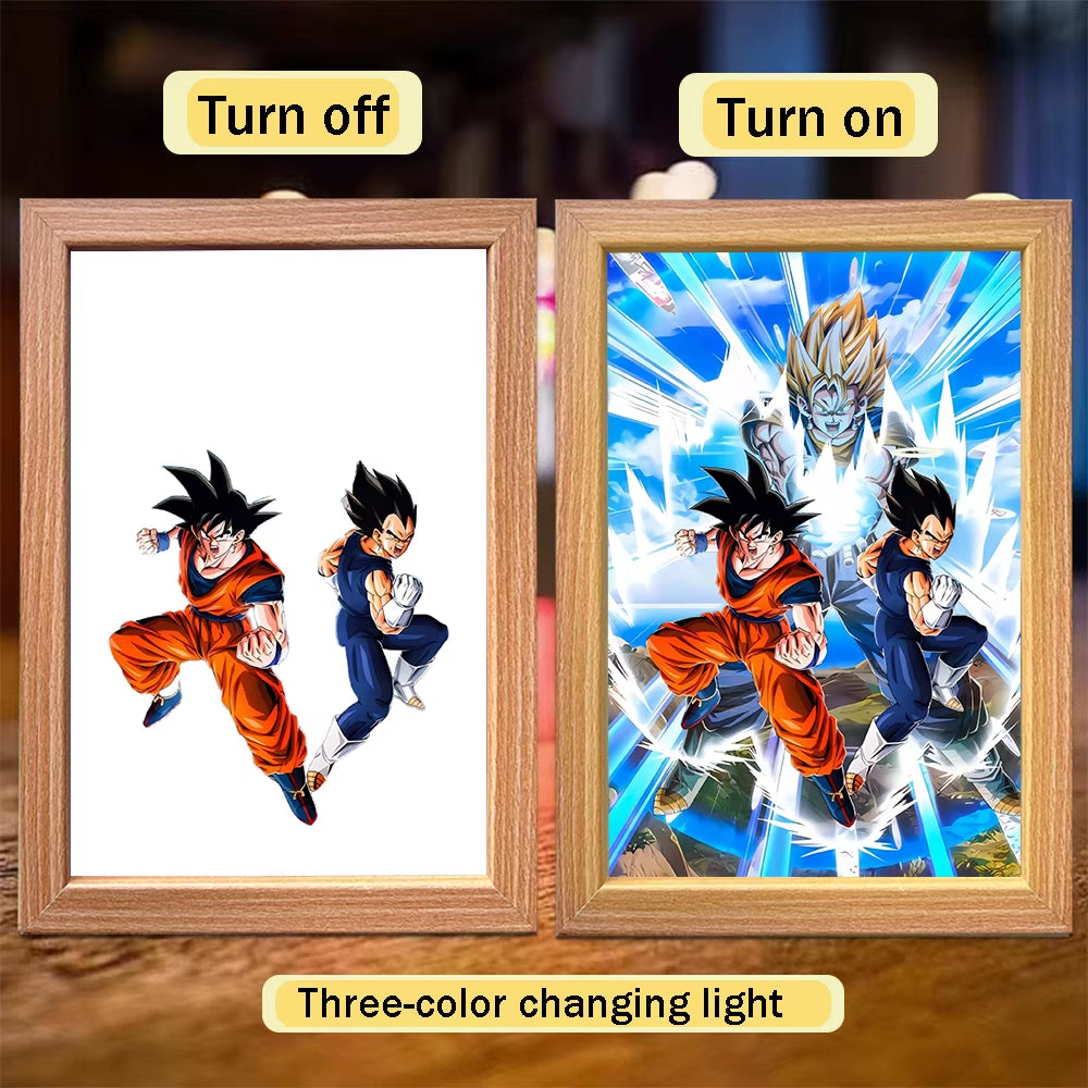 Goku & Vegeta LED Photo Frame