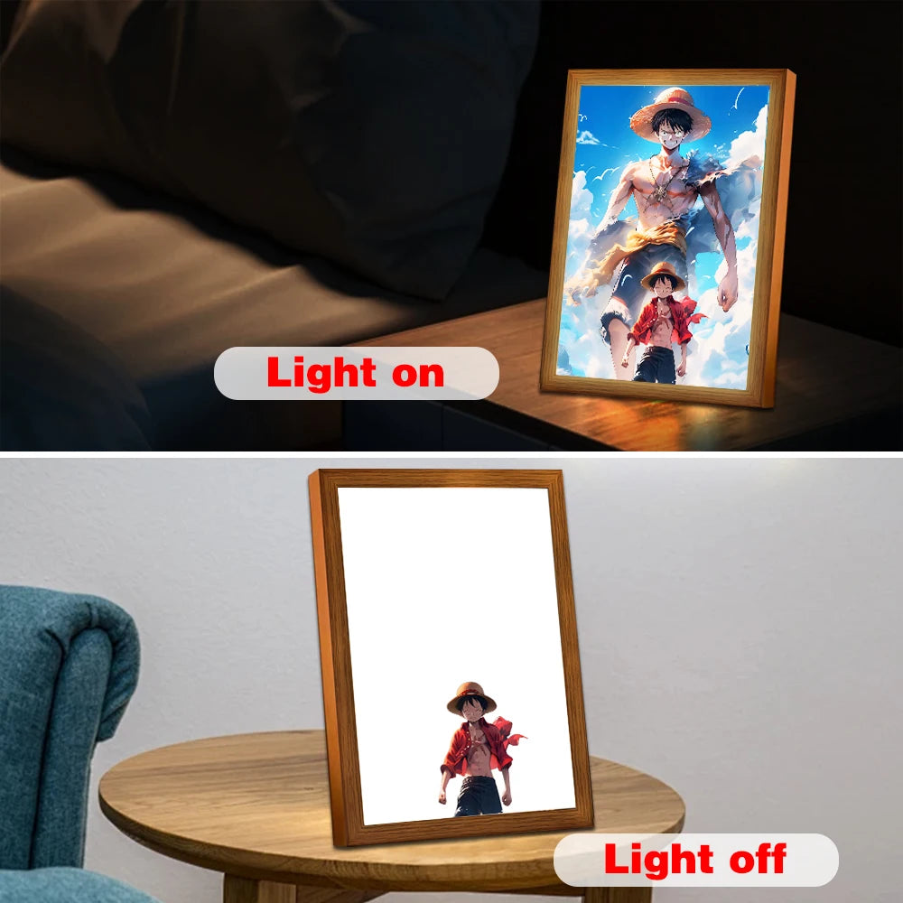 One Piece Light Painting Photo Frame