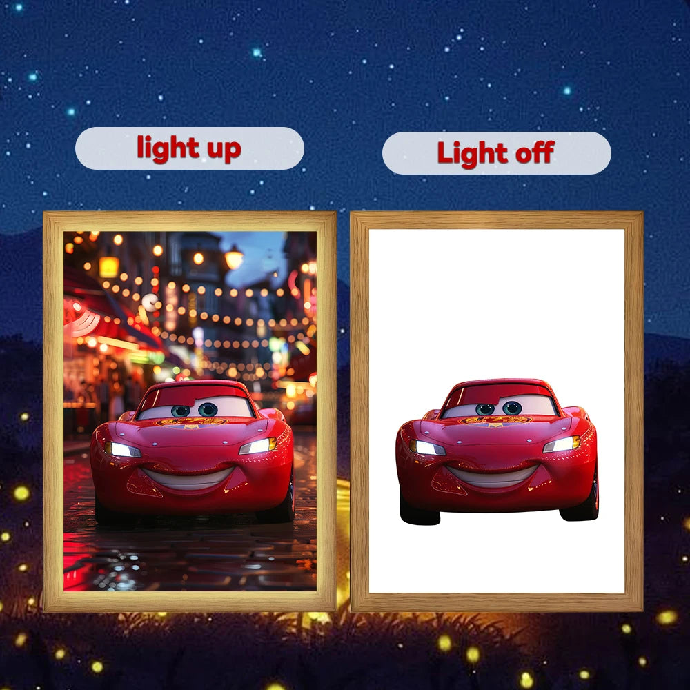 Cars Light Painting Photo Frame