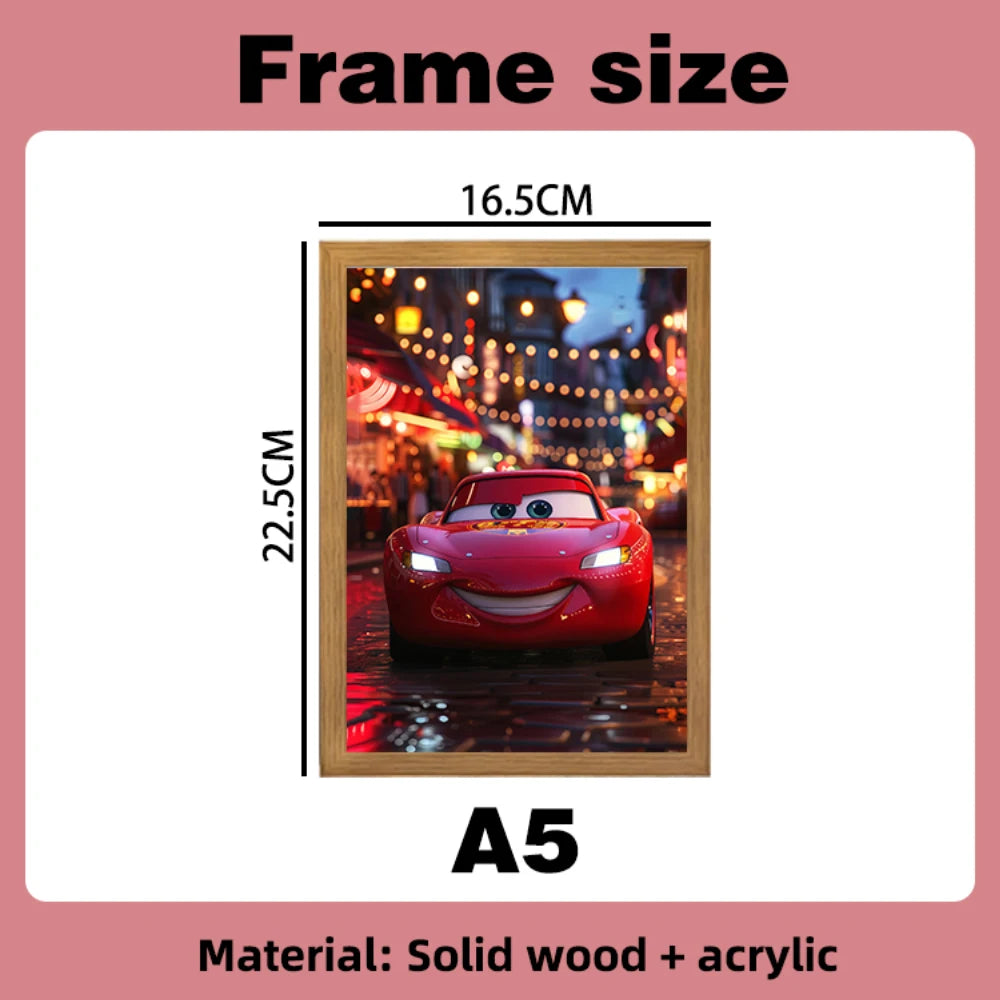 Cars Light Painting Photo Frame