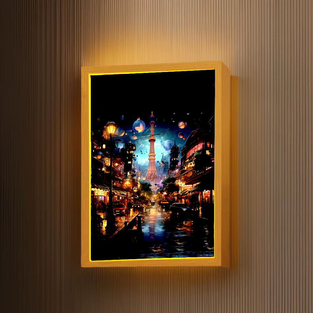 Shanghai Light Painting Photo Frame