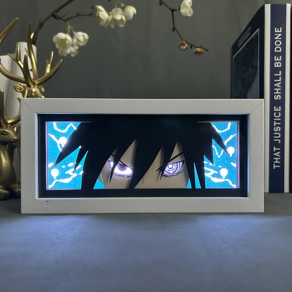 Naruto Akatsuki Light Painting Photo Frame