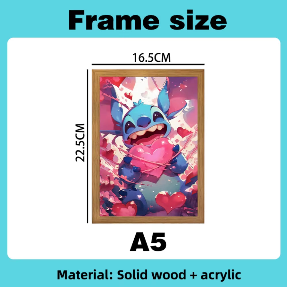 Stitch Light Painting Photo Frame