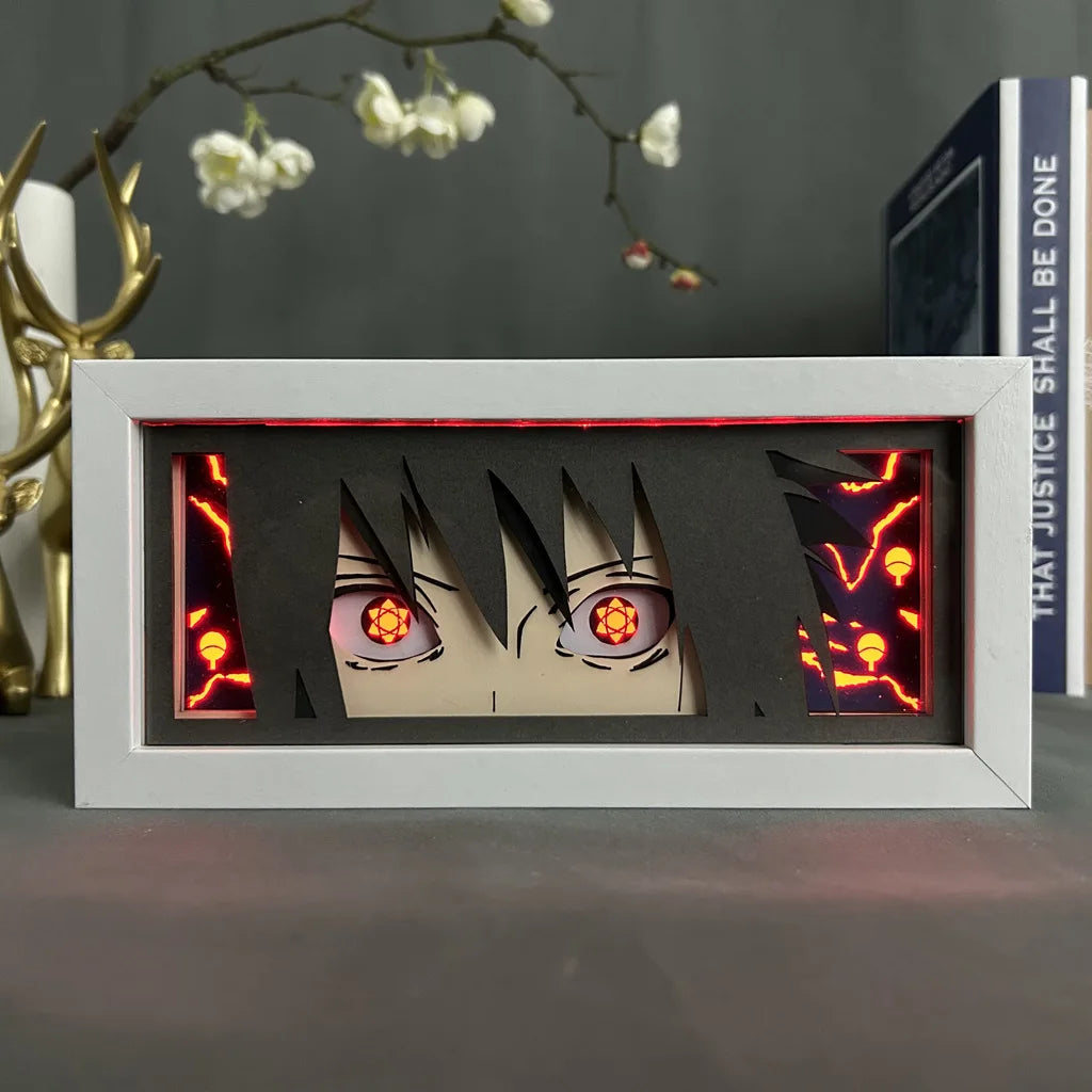 Naruto Akatsuki Light Painting Photo Frame