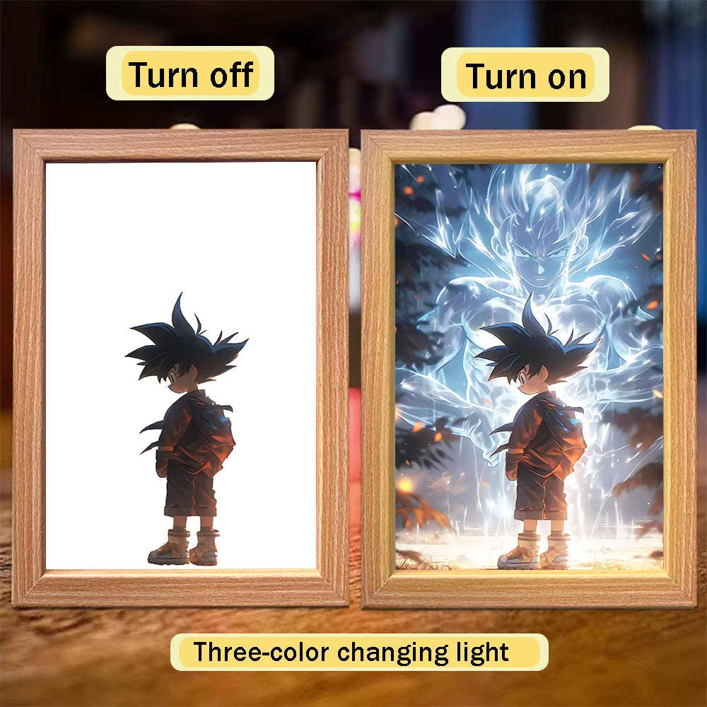 Goku & Vegeta LED Photo Frame