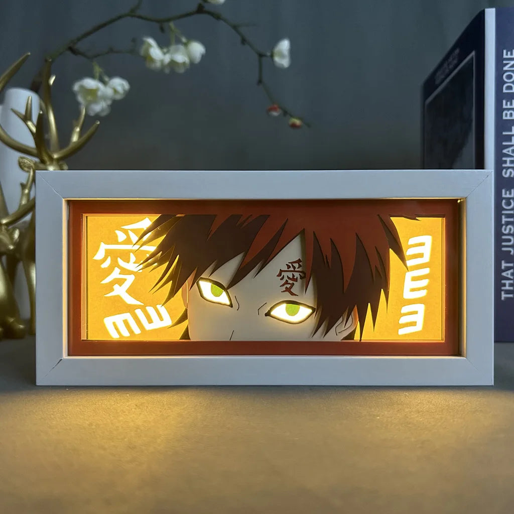 Naruto Akatsuki Light Painting Photo Frame