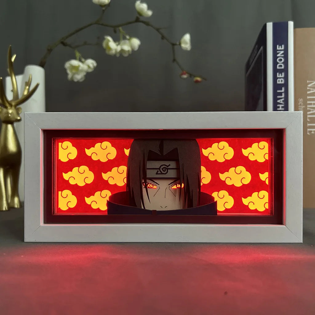 Naruto Akatsuki Light Painting Photo Frame