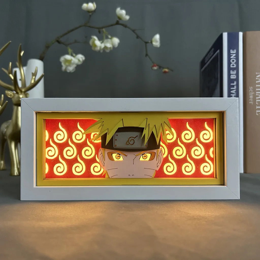Naruto Akatsuki Light Painting Photo Frame
