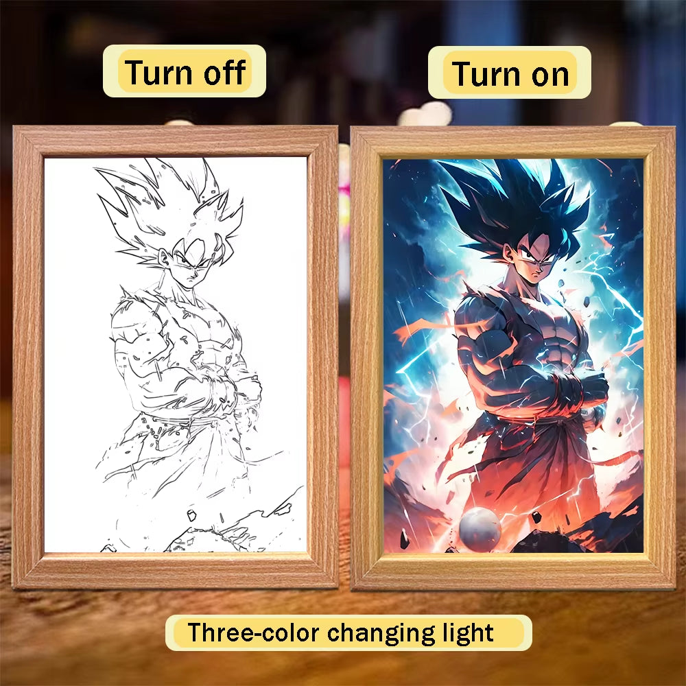 Goku & Vegeta LED Photo Frame