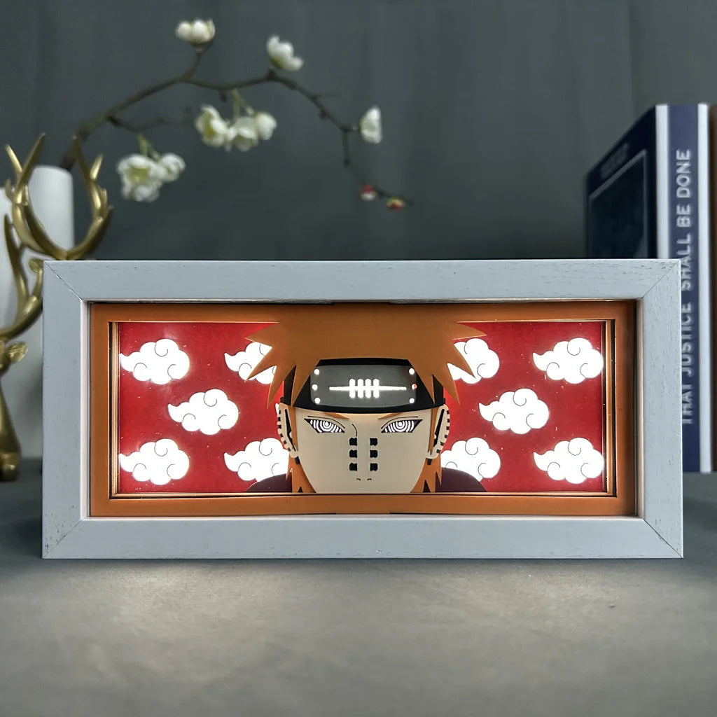 Naruto Akatsuki Light Painting Photo Frame