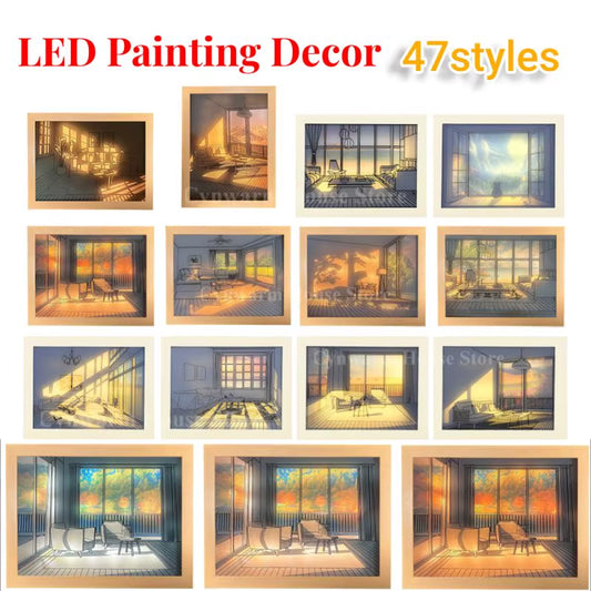 Wall Art LED Light Painting Picture Frame