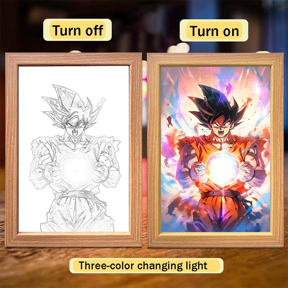 Goku & Vegeta LED Photo Frame