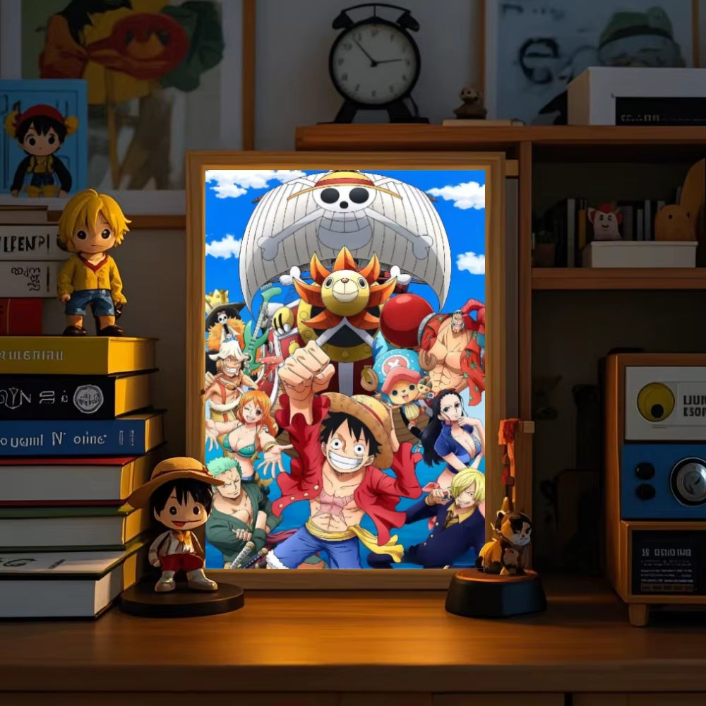  One Piece Luffy Zoro LED Photo Frame