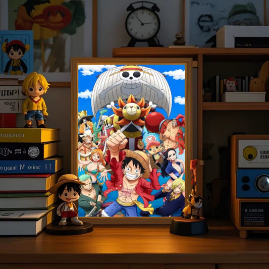 One Piece Luffy Zoro LED Photo Frame
