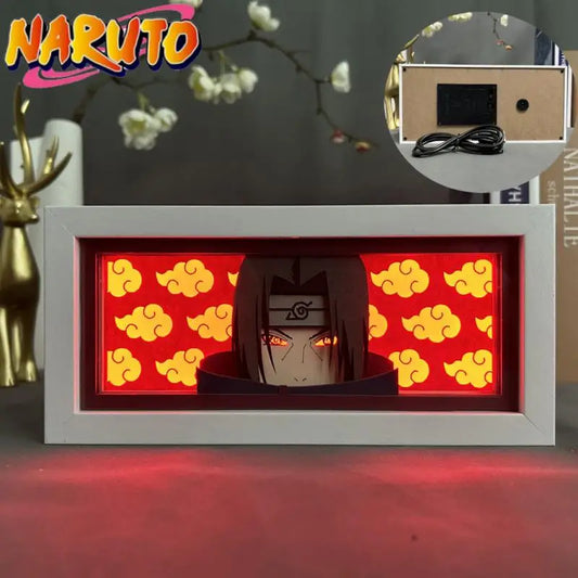 Naruto Akatsuki Light Painting Photo Frame