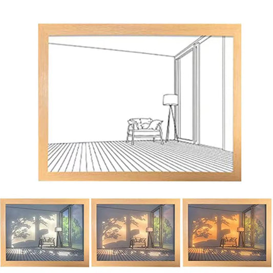 Home Setting Led Light Painting Photo Frame