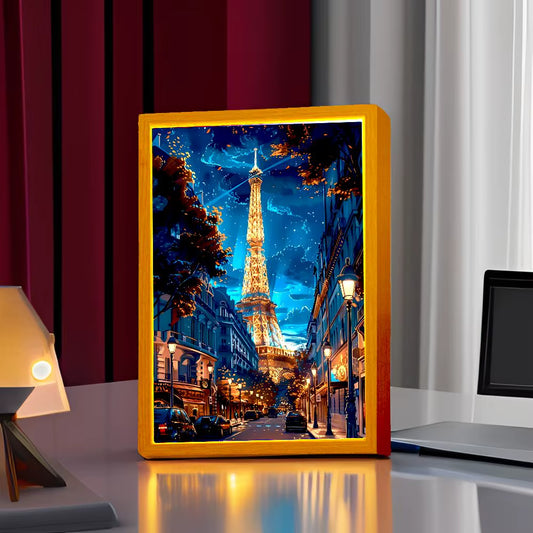 Paris Light Painting Photo Frame