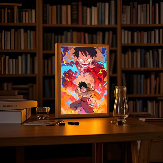  One Piece Luffy Zoro LED Photo Frame