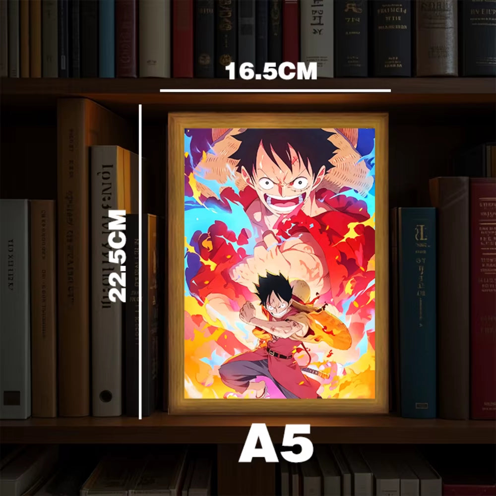  One Piece Luffy Zoro LED Photo Frame