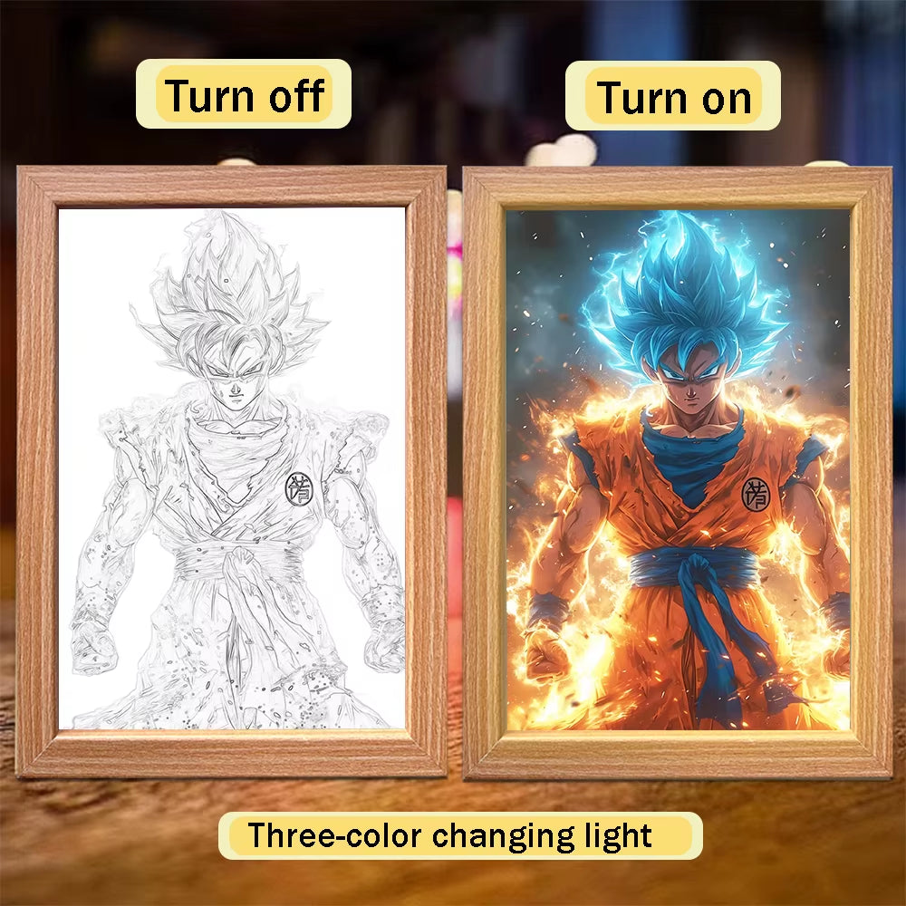 Goku & Vegeta LED Photo Frame