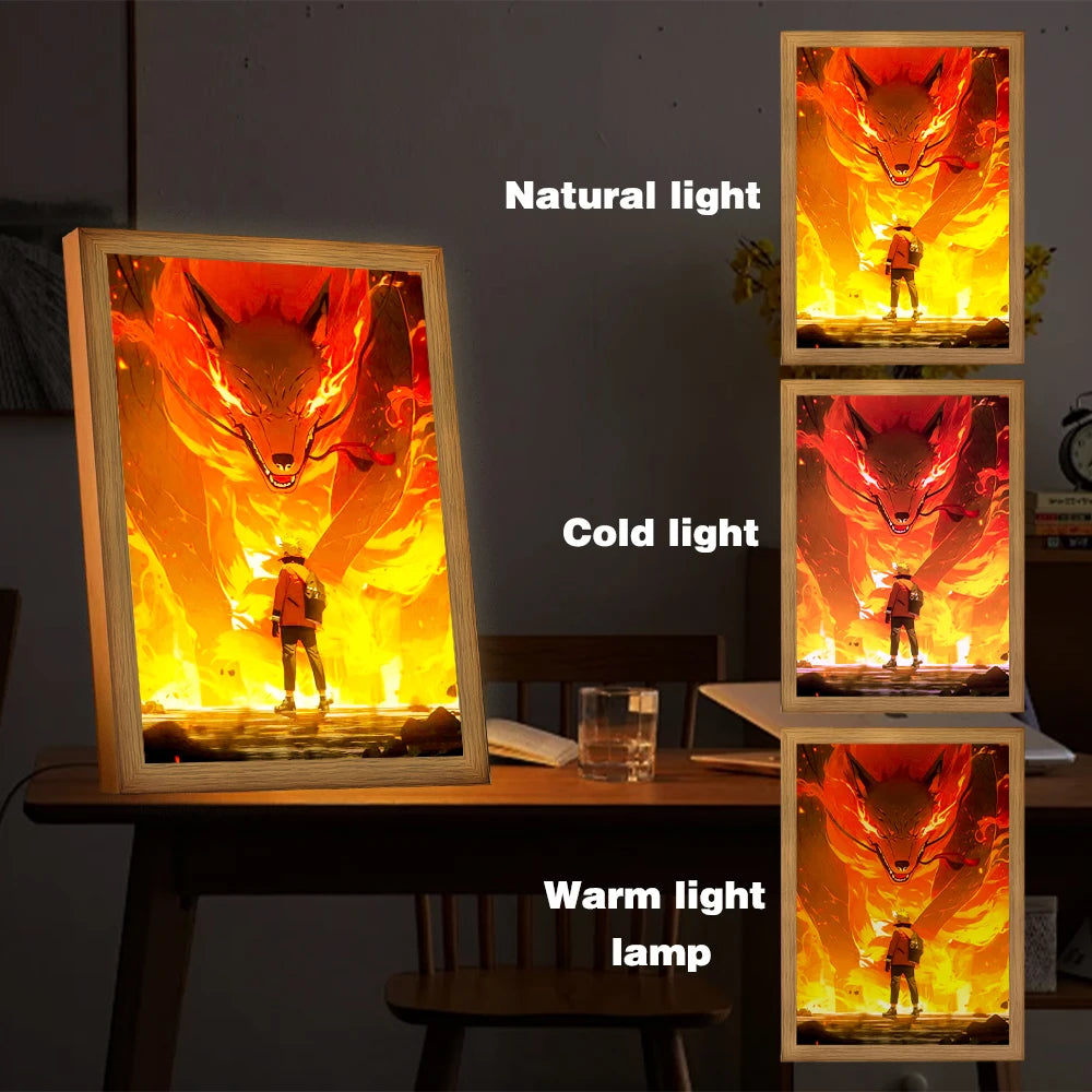 Sasuke Light Painting Photo Frame