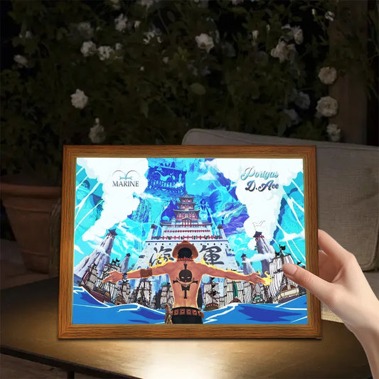One Piece Light Painting Photo Frame