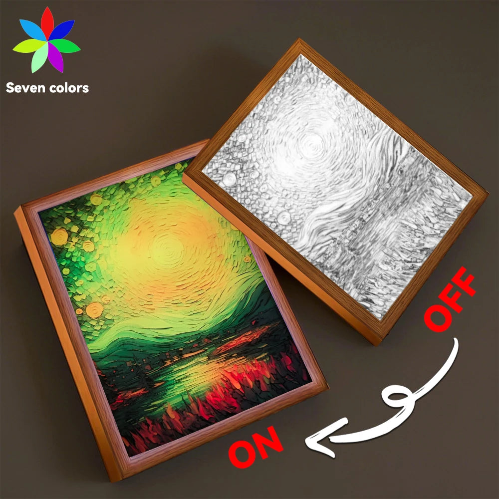 Van Gogh Starry LED Painting Picture Frame
