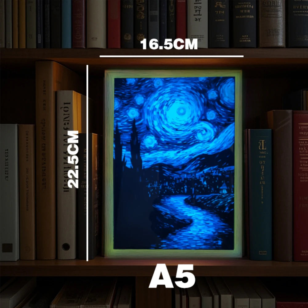 Van Gogh Starry LED Painting Picture Frame