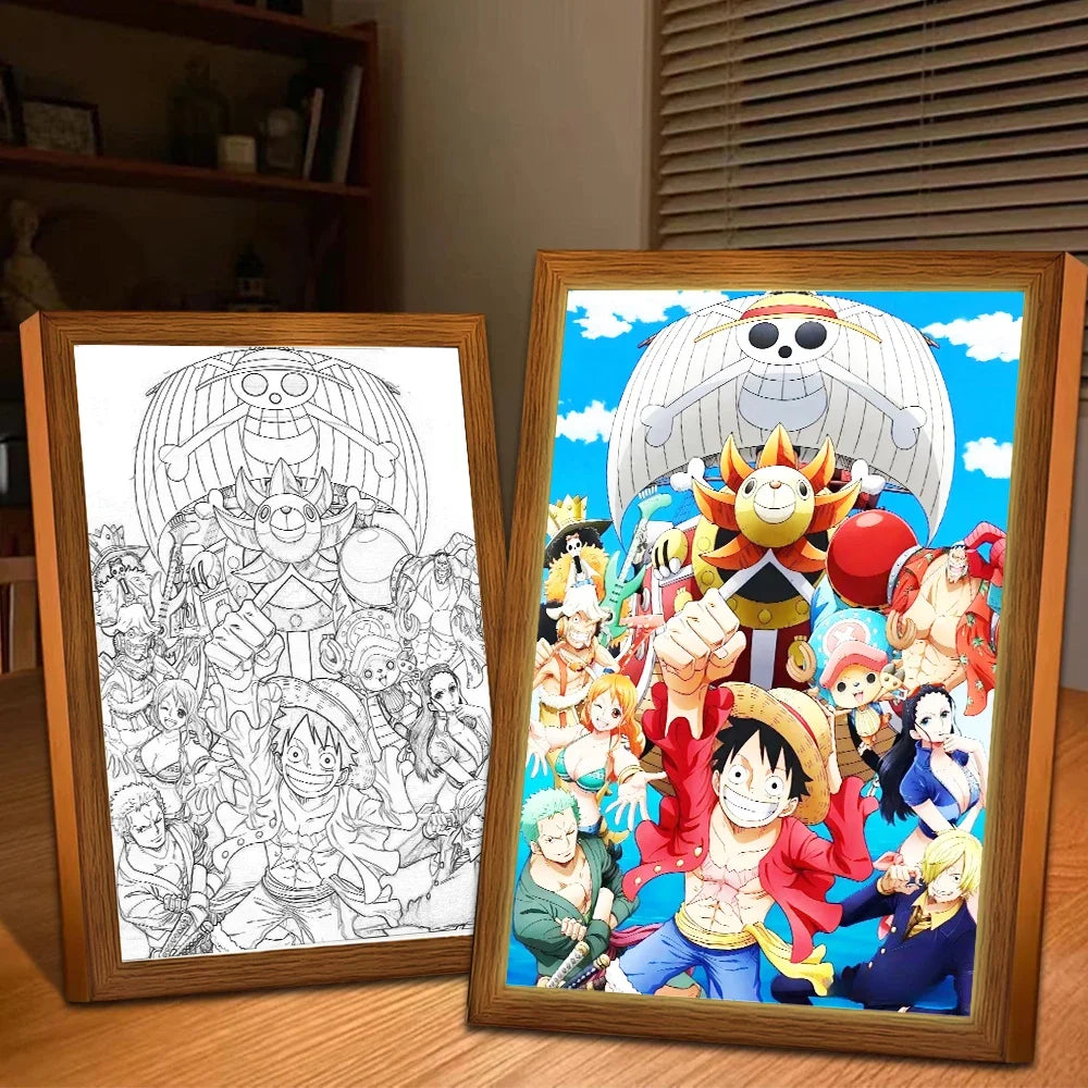 One Piece Light Painting Photo Frame