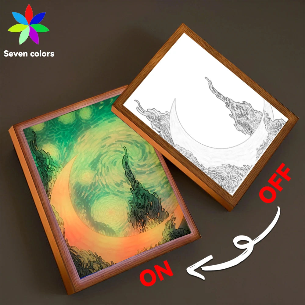 Van Gogh Starry LED Painting Picture Frame