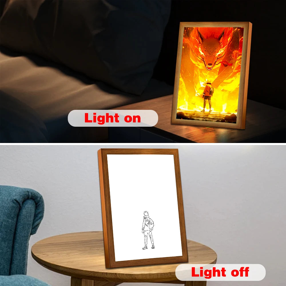 Sasuke Light Painting Photo Frame