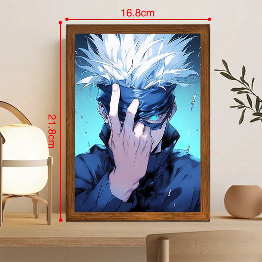 Jujutsu Kaisen Gojo Light Painting Photo Frame