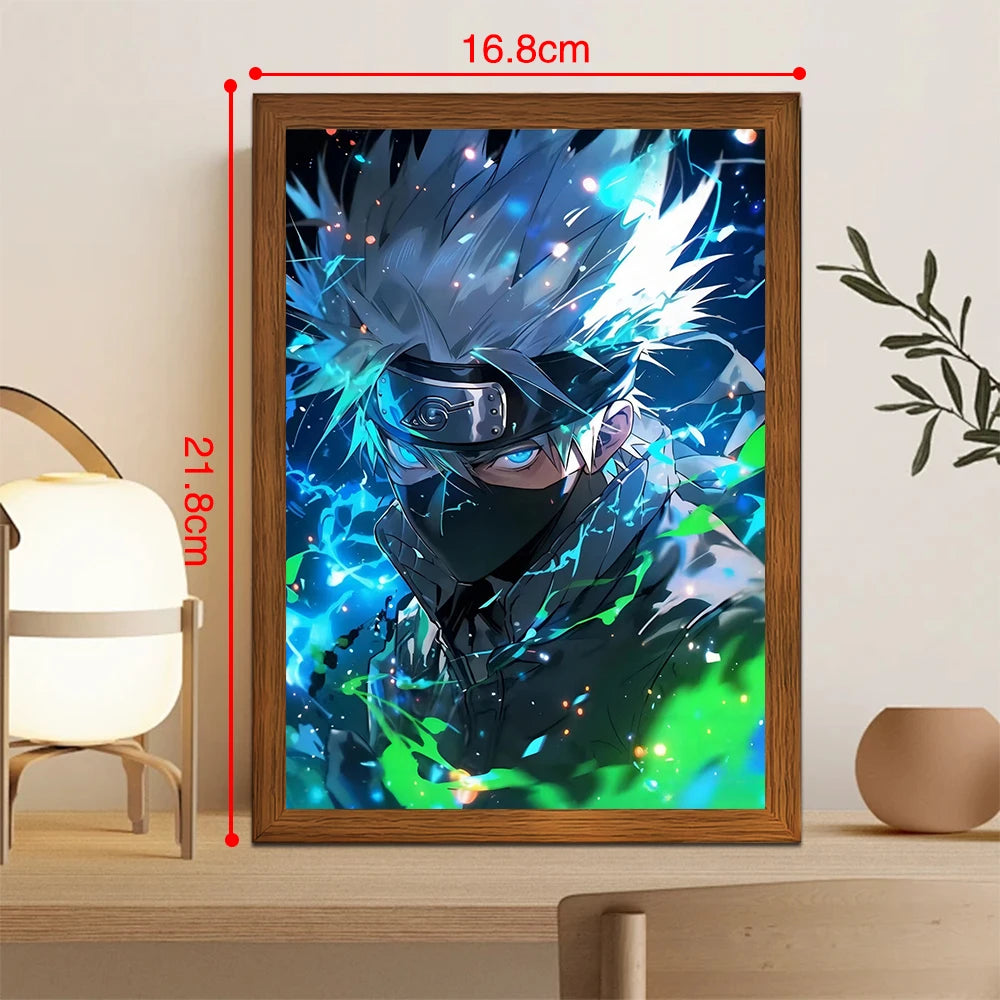 Sasuke Light Painting Photo Frame