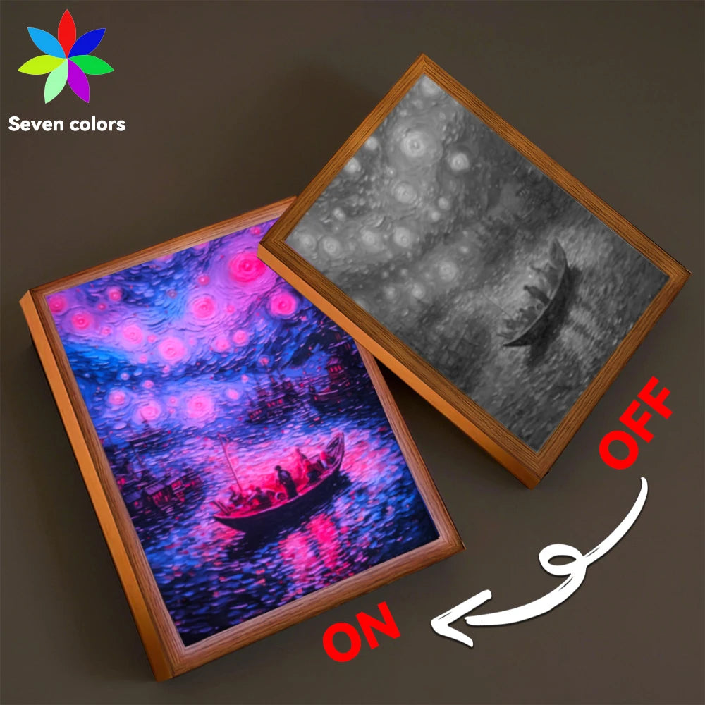 Van Gogh Starry LED Painting Picture Frame