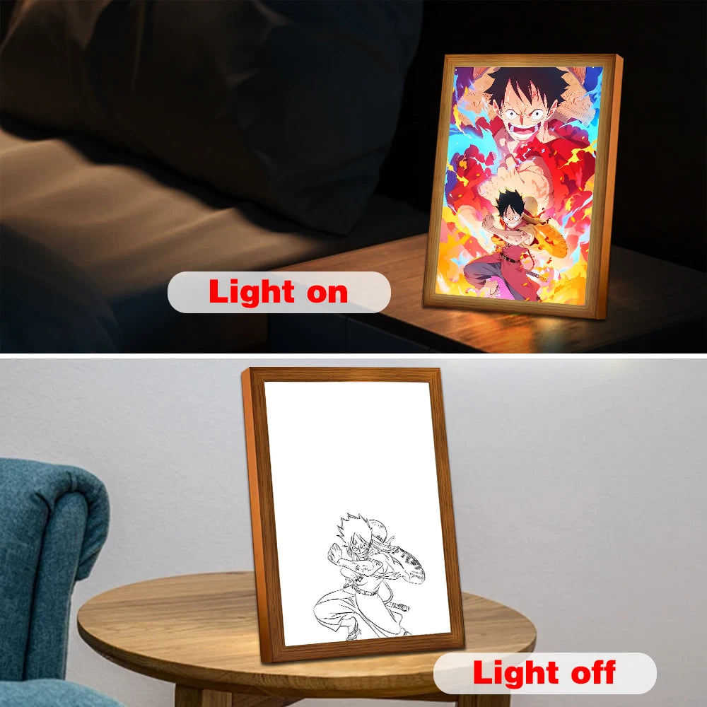 One Piece Light Painting Photo Frame