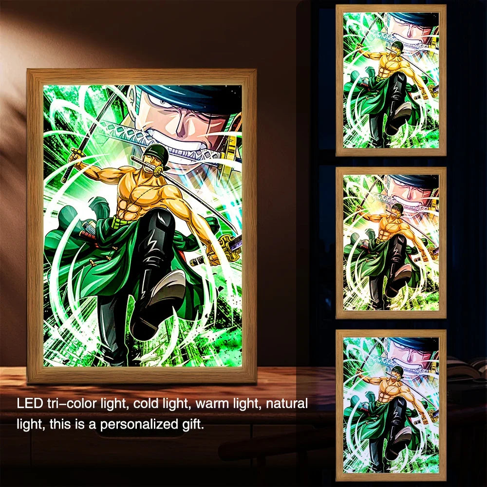 One Piece Light Painting Photo Frame