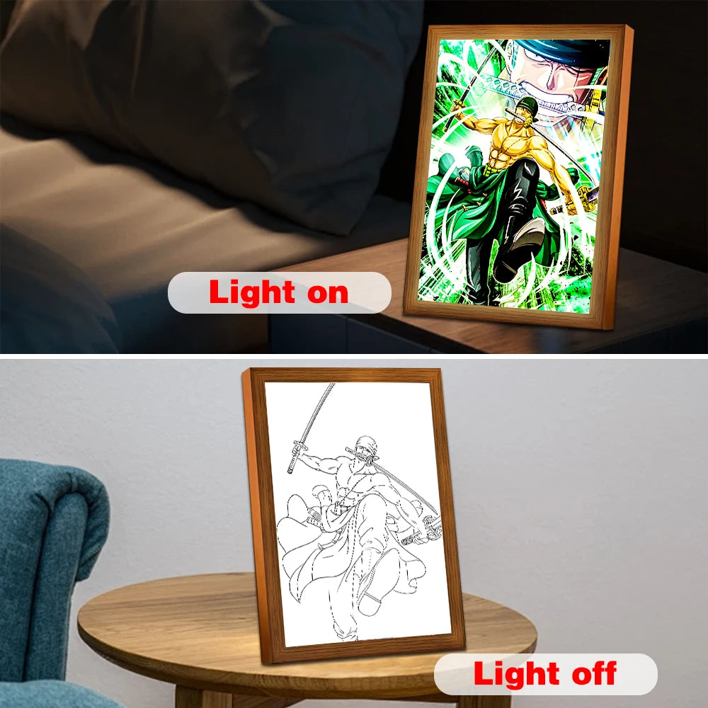 One Piece Light Painting Photo Frame