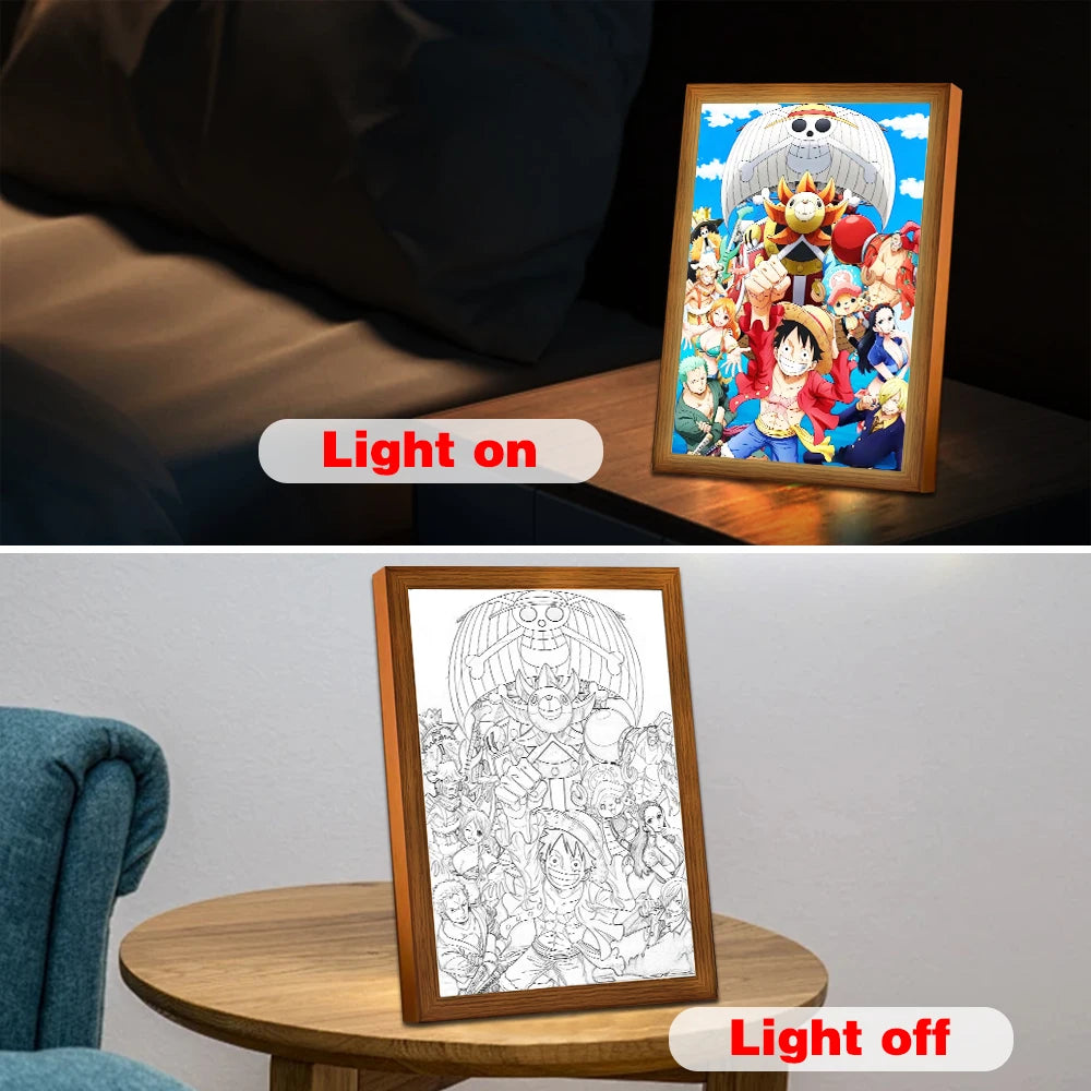 One Piece Light Painting Photo Frame