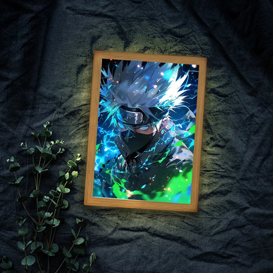 Sasuke Light Painting Photo Frame