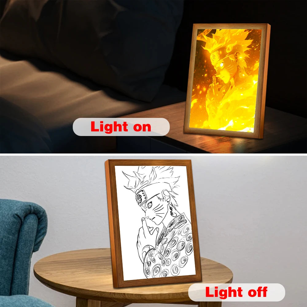 Sasuke Light Painting Photo Frame