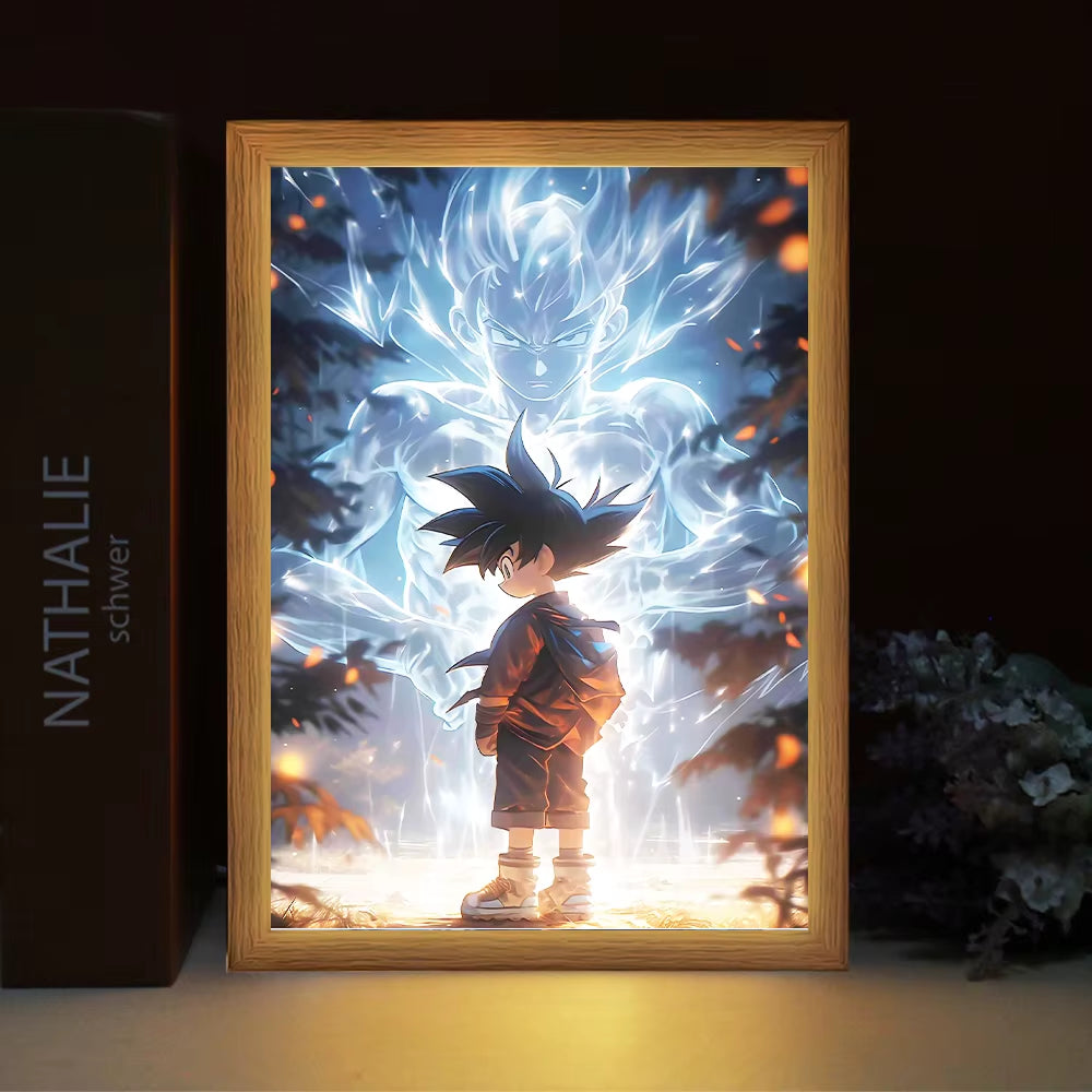 Goku & Vegeta LED Photo Frame