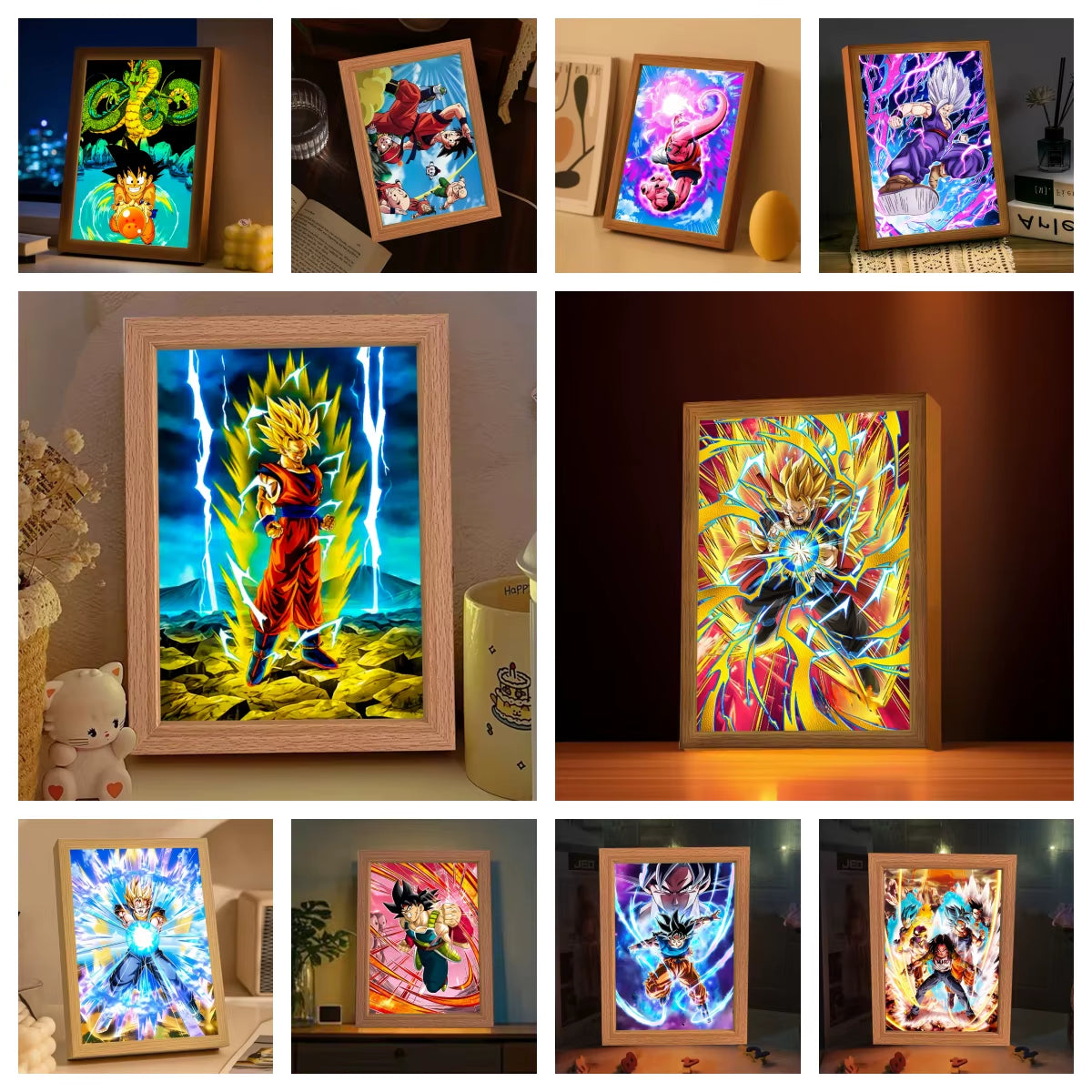 Dragon Ball Light Painting Photo Frame