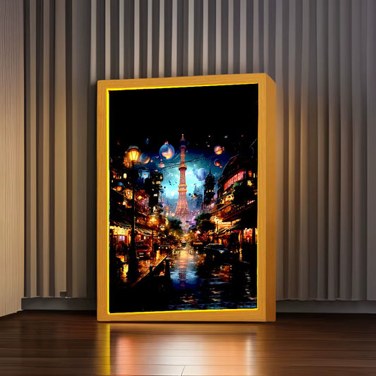 Shanghai Light Painting Photo Frame
