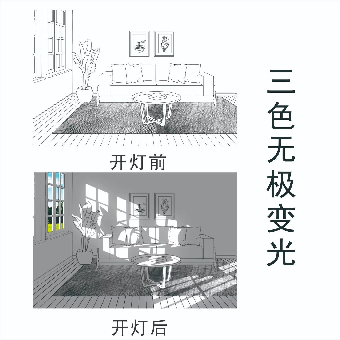 Wall Art LED Light Painting Picture Frame