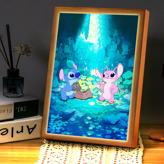 Stitch Light Painting Photo Frame