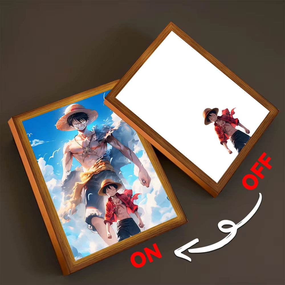  One Piece Luffy Zoro LED Photo Frame