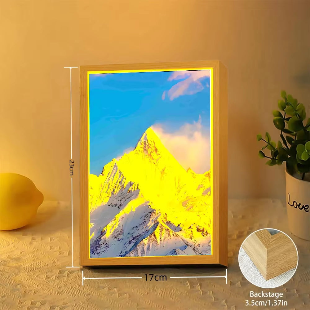 Cute Angel Light Painting Picture Frame