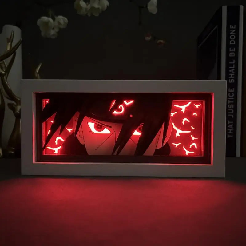 Naruto Akatsuki Light Painting Photo Frame